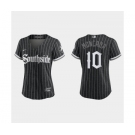 Women Chicago White Sox Yoan Moncada Black 2021 City Connect Replica Jersey