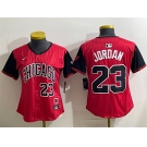 Women's Chicago White Sox #23 Michael Jordan Red Black 2025 City Connect Limited Stitched Baseball Jersey