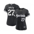 Women's Chicago White Sox #27 Lucas Giolito 2021 Black Connect City Stitched Baseball Jersey
