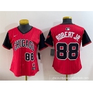 Women's Chicago White Sox #88 Luis Robert Jr. Red Black 2025 City Connect Limited Stitched Baseball Jersey