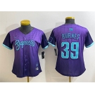 Women's Arizona Diamondbacks #39 Corbin Burnes Purple 2025 City Connect Limited Stitched Baseball Jersey
