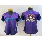 Women's Arizona Diamondbacks Team Big Logo Purple 2025 City Connect Limited Stitched Baseball Jersey