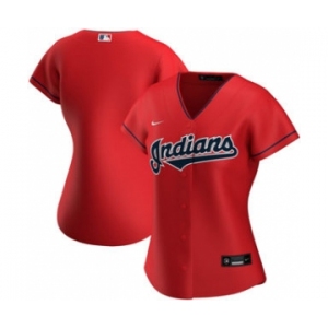 Women's Cleveland Indians Alternate 2020 Baseball Team Jersey Red