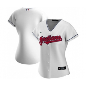 Women's Cleveland Indians Home 2020 Baseball Team Jersey White