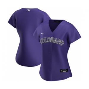 Women's Colorado Rockies Alternate 2020 Baseball Team Jersey Purple