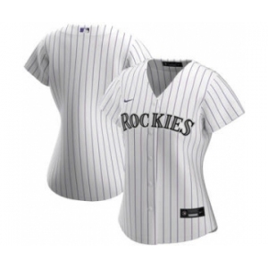 Women's Colorado Rockies Home 2020 Baseball Team Jersey White