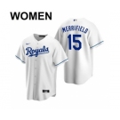 Women's Kansas City Royals #15 Whit Merrifield 2021 White Cool Base Stitched Baseball Jersey