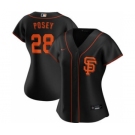 Women's San Francisco Giants #28 Buster Posey Alternate 2020 Baseball Player Jersey Black