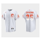 Women's San Francisco Giants #35 Brandon Crawford White City Connect Cool Base Stitched Baseball Jersey