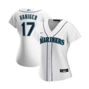 Women's Seattle Mariners #17 Mitch Haniger Home 2020 Baseball Player Jersey White