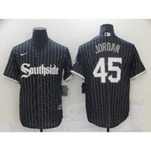 Youth Chicago White Sox #45 Michael Jordan 2021 City Connect Replica Black Jersey