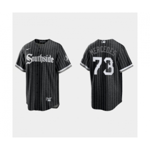 Youth Chicago White Sox #73 Yermin Mercedes 2021 City Connect Replica Black Jersey