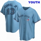 YOUTH TORONTO BLUE JAYS #13 LOURDES GURRIEL JR. BLUE POWDER ALTERNATE JERSEY