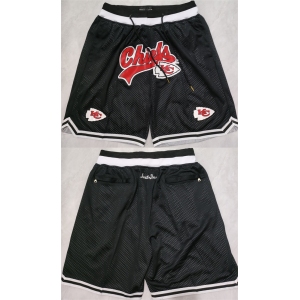 Men's Kansas City Chiefs Black Shorts (Run Small)