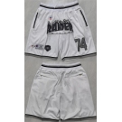 Men's Las Vegas Raiders #74 White Shorts