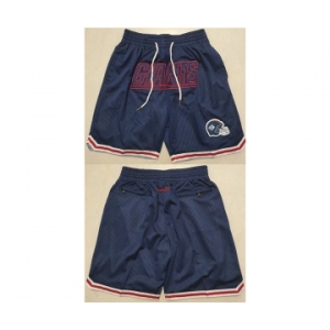 Men's New York Giants Navy Shorts (Run Small)