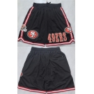Men's San Francisco 49ers Black Shorts