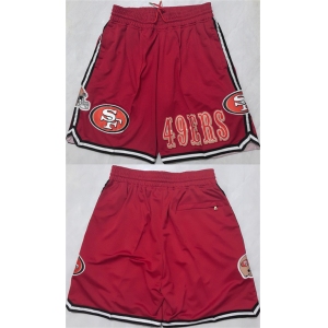 Men's San Francisco 49ers Red Shorts