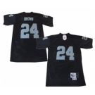 Oakland Raiders #24 Willie Brown Black Throwback Jersey