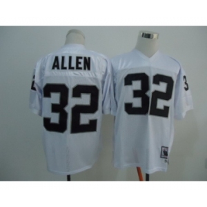 Oakland Raiders #32 Marcus Allen White Throwback Jersey