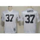 Oakland Raiders #37 Lester Hayes White Throwback Jersey