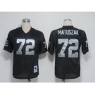 Oakland Raiders #72 John Matuszak Black Throwback Jersey