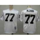 Oakland Raiders #77 Lyle Alzado White Throwback Jersey