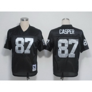 Oakland Raiders #87 Dave Casper Black Throwback Jersey