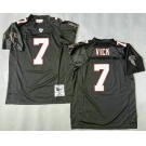 Men's Atlanta Falcons #7 Michael Vick Black 2003 Throwback Jersey