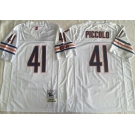 Men's Chicago Bears #41 Brian Piccolo White Limited Stitched Football Jersey