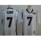 Denver Broncos #7 John Elway White Super Bowl Throwback Jersey