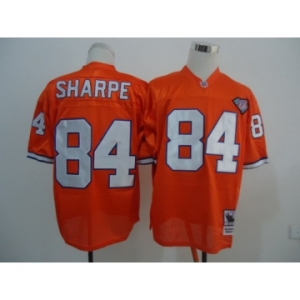 Denver Broncos #84 Shannon Sharpe Orange 75TH Throwback Jersey