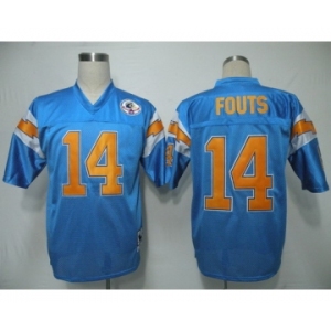 San Diego Chargers #14 Dan Fouts Light Blue Throwback Jersey