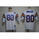 San Diego Chargers #80 Kellen Winslow White Throwback Jersey