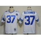 Seattle Seahawks #37 Shaun Alexander White Throwback Jersey