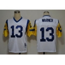 St. Louis Rams #13 Curt Warner White Throwback Jersey