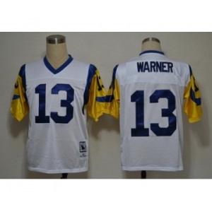 St. Louis Rams #13 Curt Warner White Throwback Jersey
