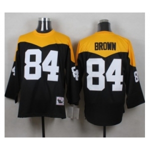 Men's Pittsburgh Steelers #84 Antonio Brown Black 1967 Home Throwback NFL Jersey