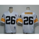 Pittsburgh Steelers #26 Rod Woodson White Throwback Jersey