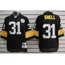 Pittsburgh Steelers #31 Donnie Shell Black Throwback Jersey