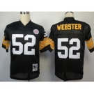 Pittsburgh Steelers #52 Mike Webster Black Throwback Jersey