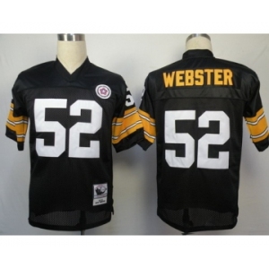 Pittsburgh Steelers #52 Mike Webster Black Throwback Jersey