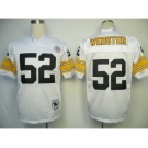 Pittsburgh Steelers #52 Mike Webster White Throwback Jersey