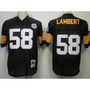 Pittsburgh Steelers #58 Jack Lambert Black Throwback Jersey