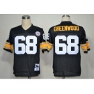 Pittsburgh Steelers #68 L.C. Greenwood Black Throwback Jersey