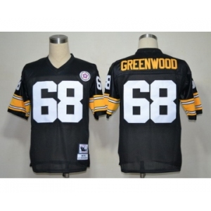 Pittsburgh Steelers #68 L.C. Greenwood Black Throwback Jersey