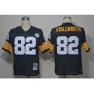 Pittsburgh Steelers #82 John Stallworth Black Throwback Jersey