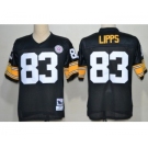 Pittsburgh Steelers #83 Louis Lipps Black Throwback Jersey