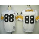 Pittsburgh Steelers #88 Lynn Swann White Throwback Jersey