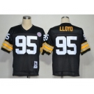 Pittsburgh Steelers #95 Greg Lloyd Black Throwback Jersey